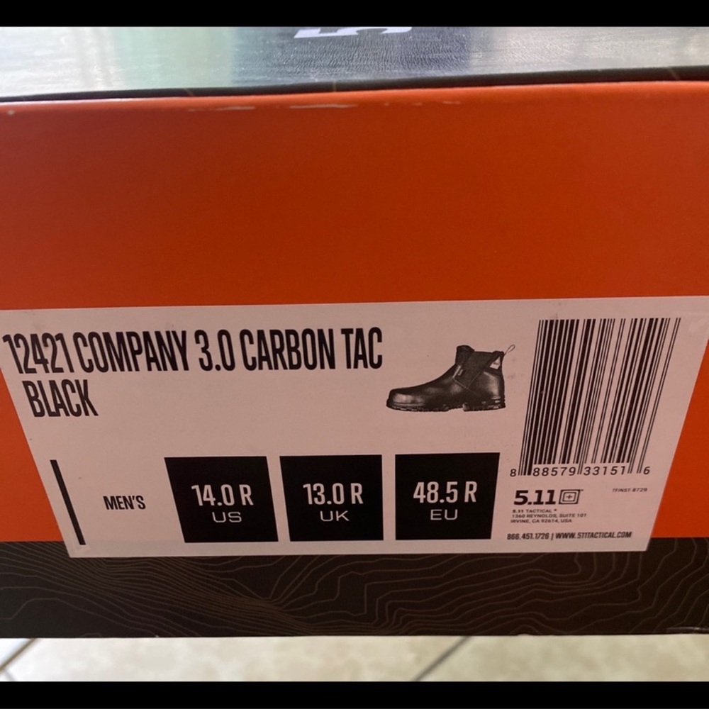 5.11 Carbon Tac Duty Boots.